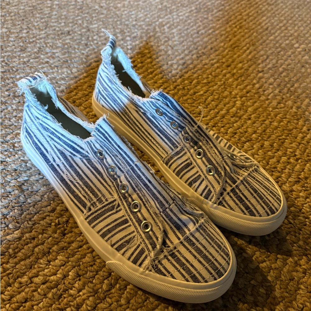 Striped Canvas Sneakers